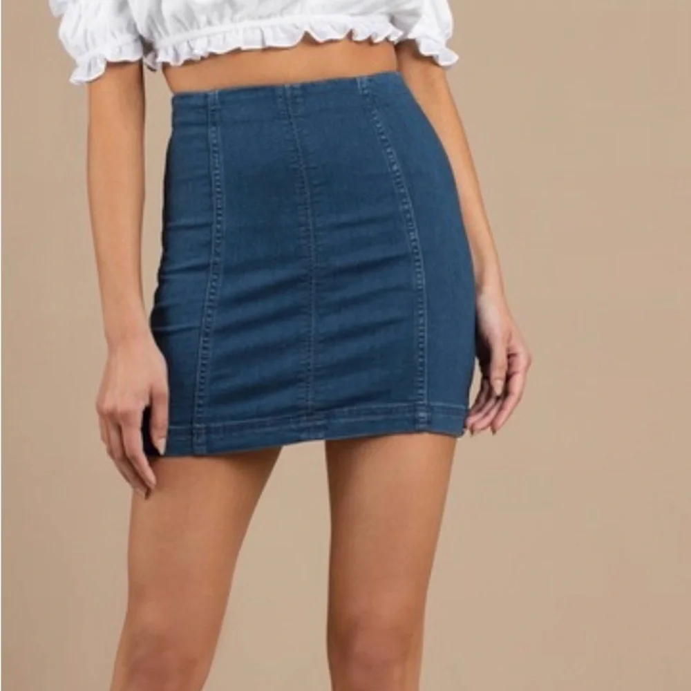 Free People Modern Femme Denim Skirt - Picture 3 of 4